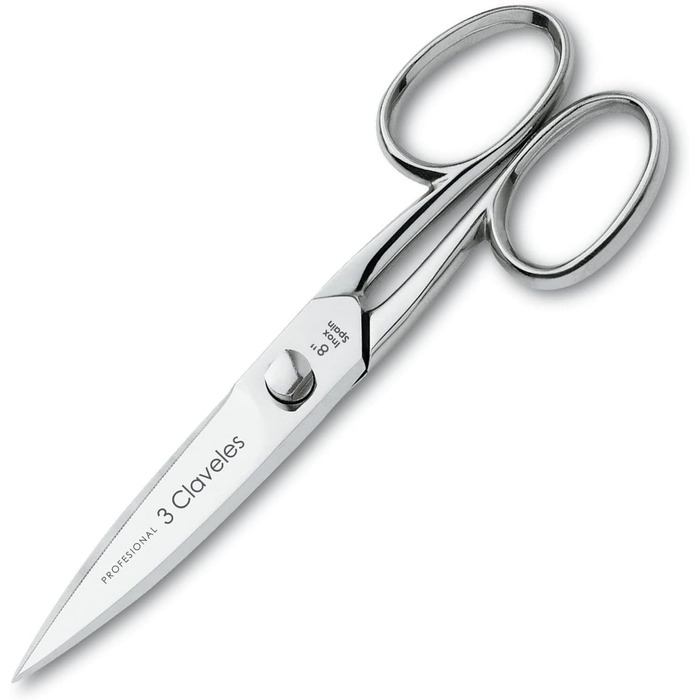 Кухонні ножиці 3 Claveles Master INOX 20 см, нержавіюча сталь, блискучі