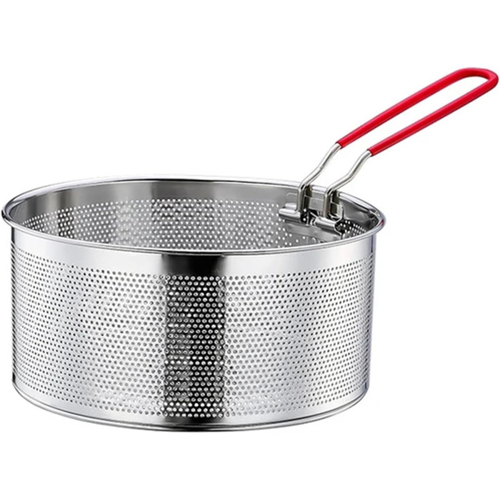 Нержавіюча сталева сітка-корзина для фритюру та пасти, 20 см