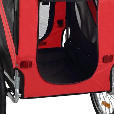 Причіп для велосипеда Zoomundo для собак, зелений/чорний - срібна рама