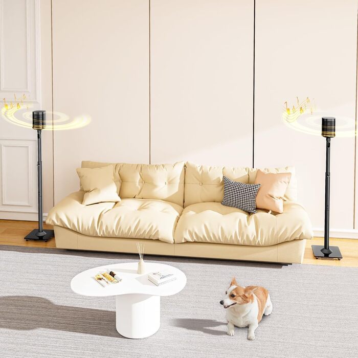 Підставка для колонок ELIVED для Sonos One, One SL, Play: 1, Era 100, регульована висота 88,8-110,3 см, пара, EV5024