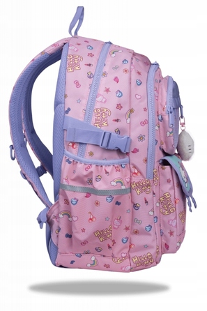 Багатовідсіковий шкільний рюкзак CoolPack, фіолетово-рожевий