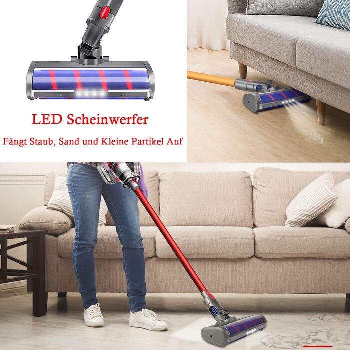 Електрична насадка для миття підлоги Dyson V11, V10, V8, V7, V15 - з баком та 6 змінними серветками