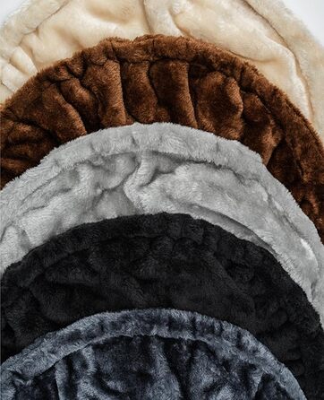 Крісло-гніздо для кота з м'якого плюшу на котячий будиночок, Ø 40 см, глибина 25 см, зручне ліжко для будь-якого котячого будиночка з різьбленням M8, міцний металевий каркас для котів будь-якого розміру, світло-сірий