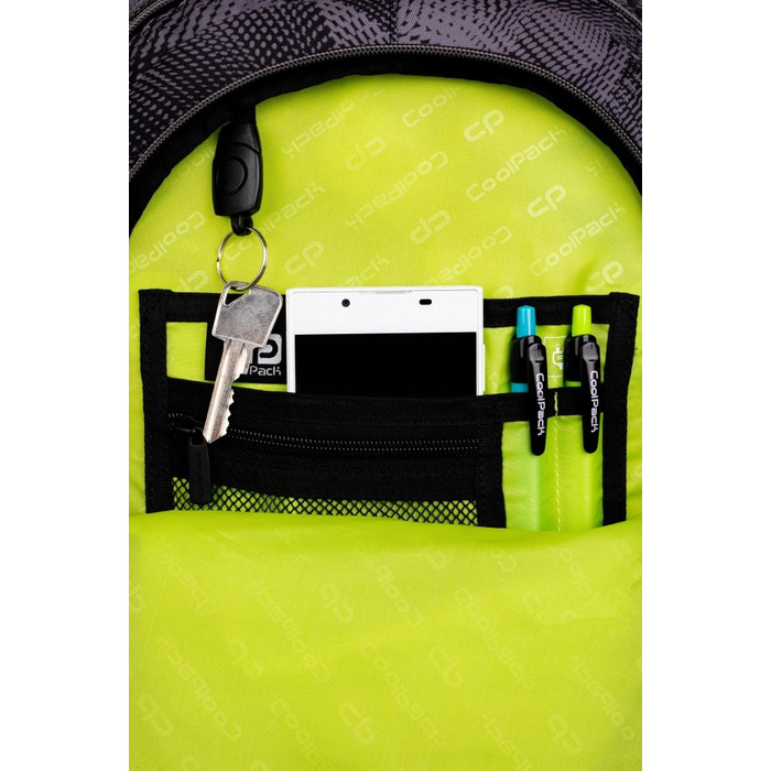 Шкільний рюкзак для підлітків Coolpack Drafter Hurricane, чорний (4-8 класи)