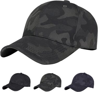 Кепка бейсболка iMeshbean з регулюванням, камуфляжний принт, універсальний розмір, для чоловіків та жінок, спортивна, для відпочинку, на кожен день, темно-зелений колір