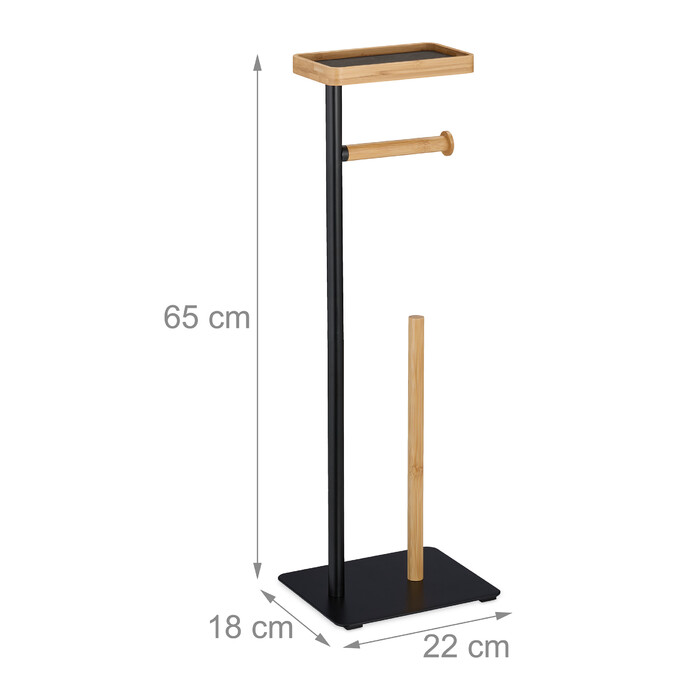 Relaxdays Toilet Paper Holder with Shelf