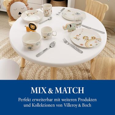 Набір дитячого столового прибору Villeroy & Boch Boho Kids (4 шт.) - нержавіюча сталь, сріблястий/платиновий, придатний для миття в посудомийній машині