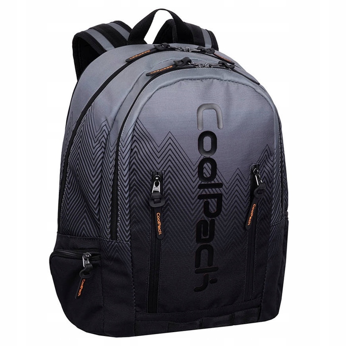 Шкільний рюкзак CoolPack багатокомパートментний, чорний, 27 л, з відділенням для ноутбука