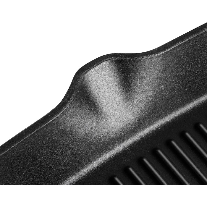 Чавунна гриль-сковорода Springlane 26 см емальована сіра - для всіх плит, включаючи індукцію