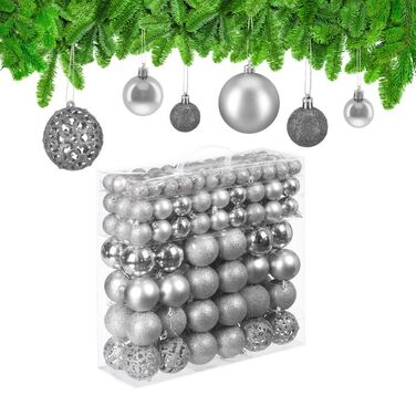 Relaxdays Christmas Baubles in a Set of 150