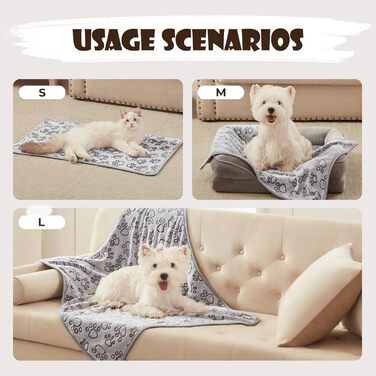 М'яка флісова ковдра для собак та котів Любе Пфотє, 3 шт. у наборі, 76*104 см