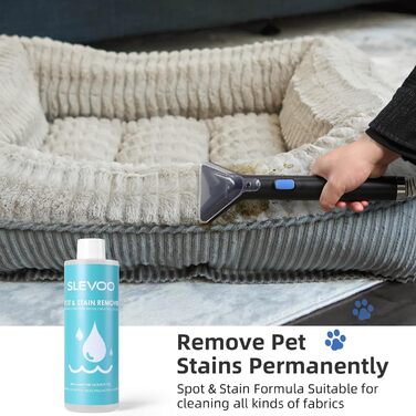 Пристрій для чищення м'яких меблів Slevoo 450W: мокрий/сухий пилосос з миючим засобом для килимів, диванів, меблів та авто