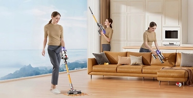 Вертикальний акумуляторний пилосос Laresar 500 Вт, HEPA-фільтр, 1,5 л, багатоколірний