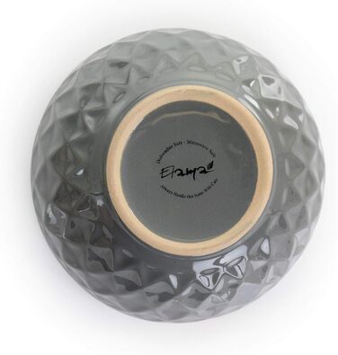 Набір посуду Elama Tahiti з каменю, 16 предметів, сірий та перламутровий