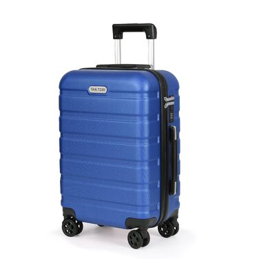 Набір валіз TANTOMI 3 шт., ABS, з колесами, 20/24/28 дюймів, блакитний, ручна поклажа (M)