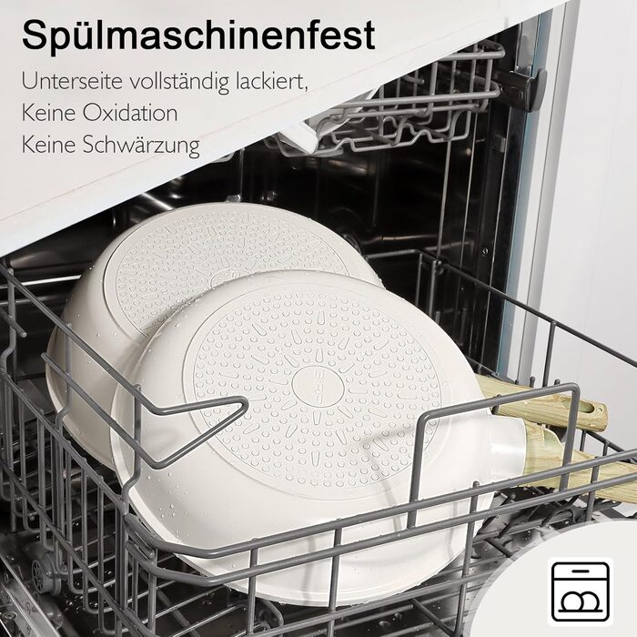 Набір посуду GipP з керамічним покриттям Antihaft (22 частини) – антипригарний посуд, безпечний та миючий посуд, без PFAS, PTFE, PFOA, PFOS