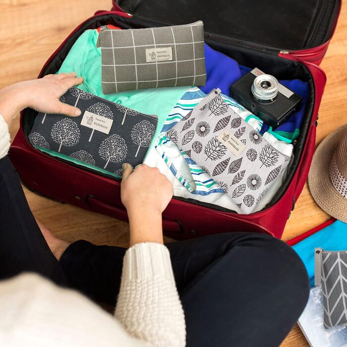 Косметичка для подорожей Czemo (4 шт.) з тканини, водонепроникна, з монетницею, для жінок