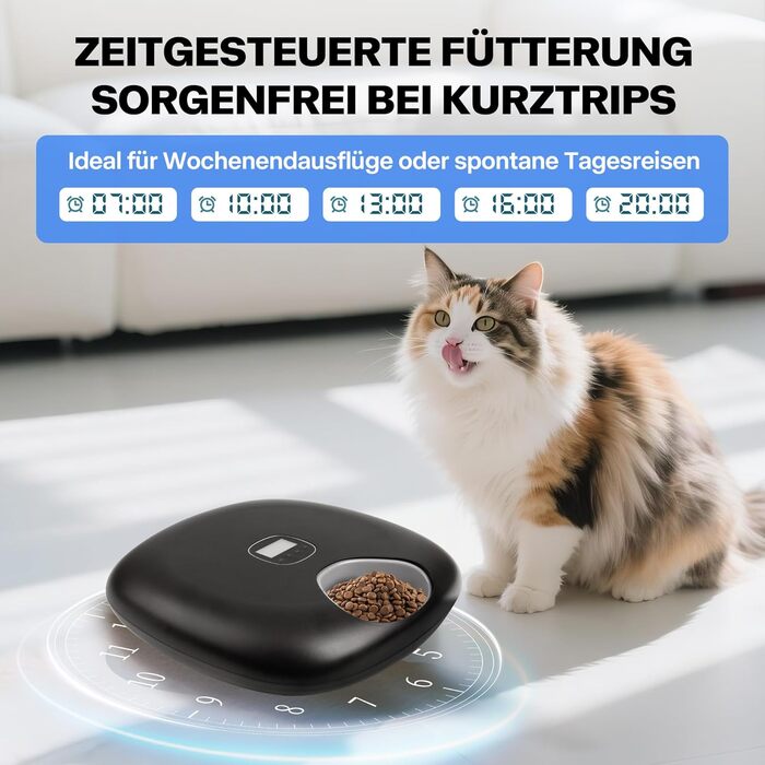 Автоматичний дозатор корму для котів та собак Pet Prime (мокрому корму) – 6-разовий, порції 300 мл, з охолодженням, акумулятор до 90 днів