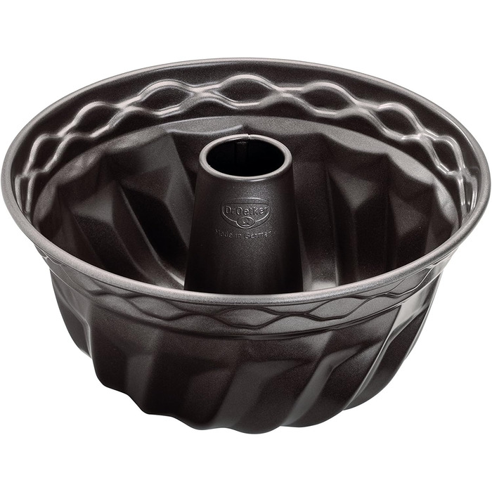 Dr. Oetker Gugelhupf Ø 22 cm, round baking tin from the Back-Edition series made of steel, Bundt tin with non-stick coating (color: brown), quantity: 1 piece