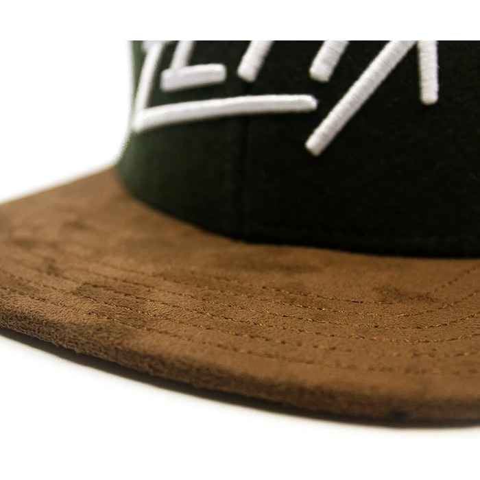 Кепка Snapback Bayerisches Zefix з фетру, темно-зелена, універсальний розмір