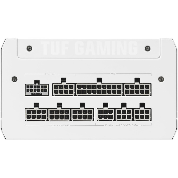 Блок живлення ASUS TUF Gaming 1000W Gold, білий, сертифікація 80 PLUS Gold