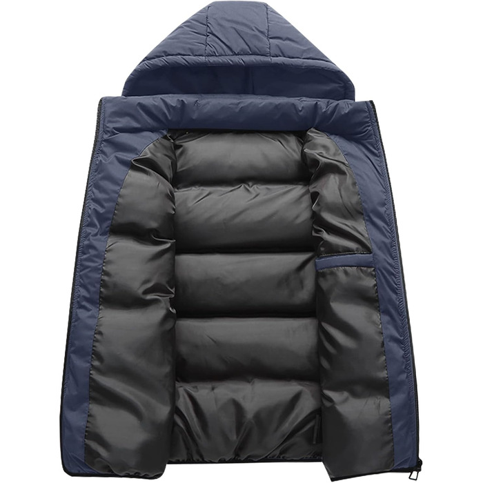 Чоловіча жилетка SeaUr з пухозаповнювачем, водонепроникна, легка, з капюшоном та кишенями, зелена (M, сіра)