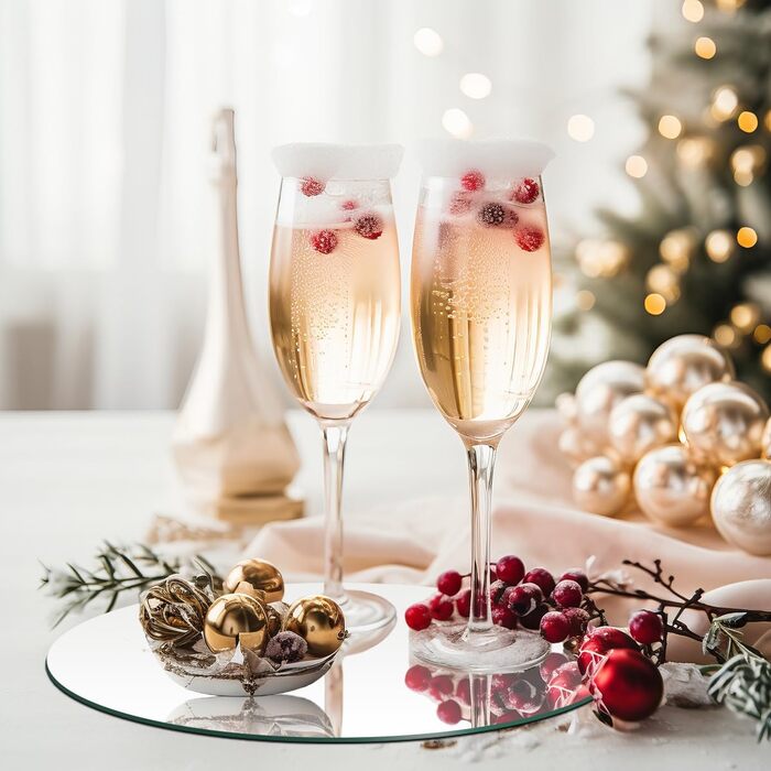 8 круглих дзеркал для декору столу: акрилові, для свічок, 30см та 20см