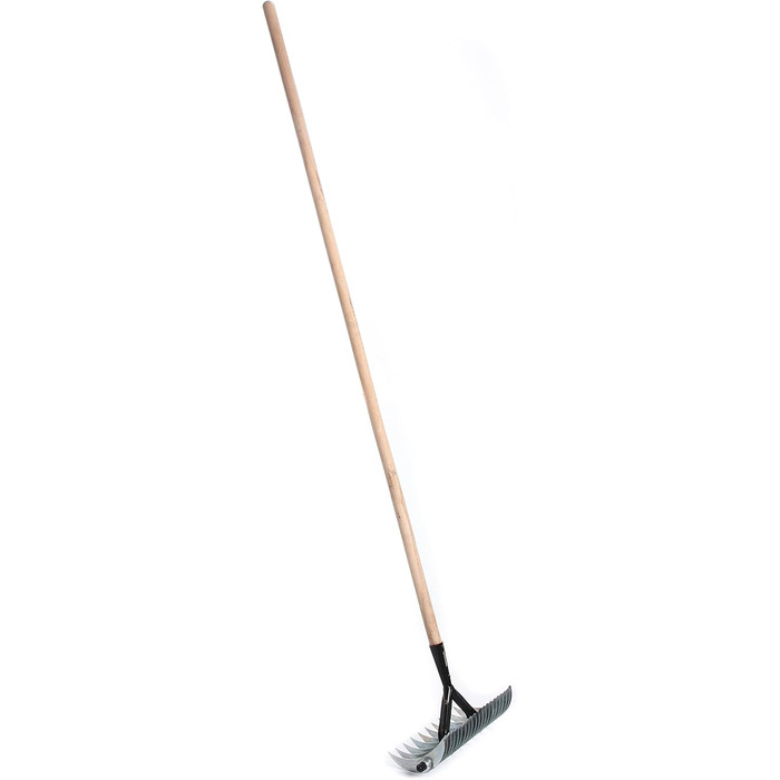Hand Cultivator/Scarifier 40cm Cultivator Lawn Aerator Soil Aerator Rake with Handle 145cm