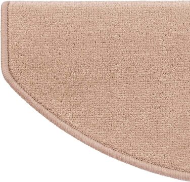 Casa Pura Dynasty Velour Non-Slip Stair Treads - 15 Piece Set - Brown