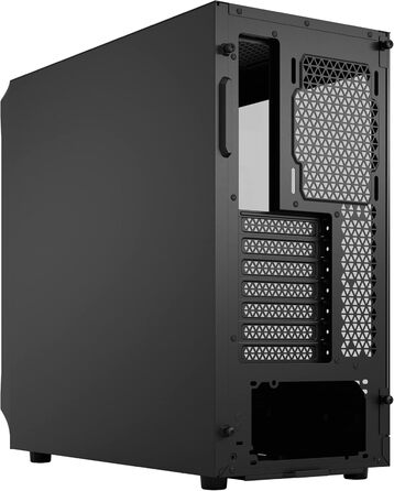Корпус для ПК Fractal Design Focus 2 Black з темним склом та сітчастою передньою панеллю. В комплекті 2 вентилятори 140 мм. ATX