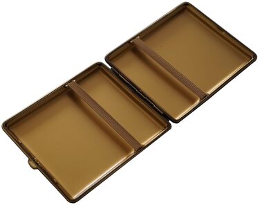 GERMANUS Cigarette Case, Made in Germany, Wild Rind (Wild Bull), brown, 100 mm
