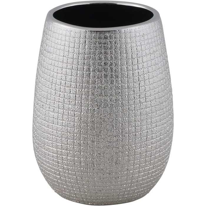 Набір для ванної кімнати Axentia Glitzer Hollywood - 4 предметів, сріблястий, 13 x 32 x 20 см