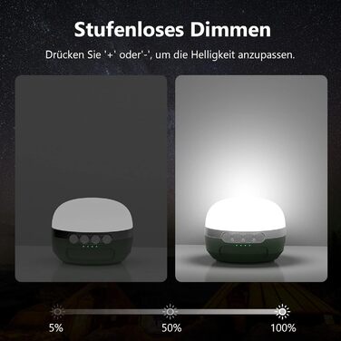 LED Camping Lamp 8400mAh Battery, RGB Color Changing Camping Lantern with USB-C Rechargeable, 5 Light Modes, Stepless Dimming, Waterproof and Strong Magnet Camping Lamp for Hiking, Power Outages, Emergency