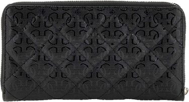 GUESS Women's Laurel Checkbook Organizer Wallet, Black, One Size