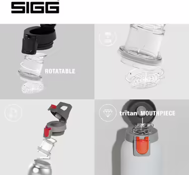 SIGG - Insulated Drinking Bottle - Thermos Flask Hot & Cold One - With Tea Strainer - Leak-proof - BPA-free - 18/8 Stainless Steel - 0.55 L