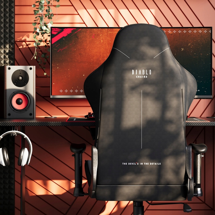 Ігрове крісло Diablo Chairs X-Starter, тканина, сіре