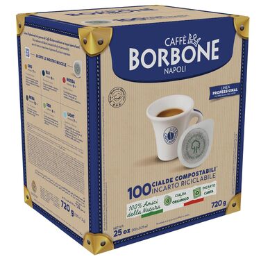 Кава в пріодах Caffe Borbone Miscela Blu ESE 44мм, міцна суміш (Original), 100 шт