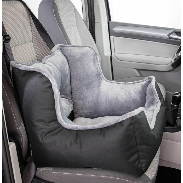 Автокрісло для собак TRIXIE Cabrio Deluxe - автоліжко, 50x40x50 см, з кріпленнями, м'яке, 30°C, 1 шт.