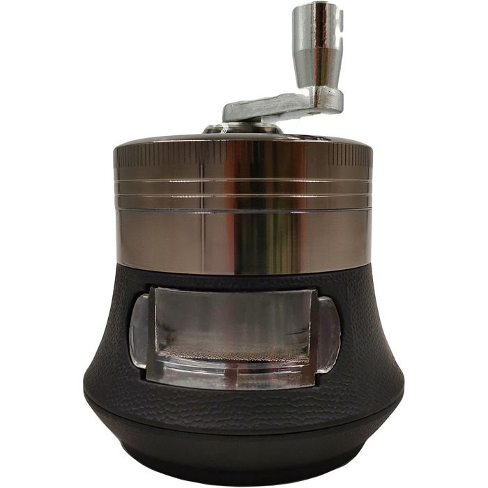 Ручний шліфувальник з прозорою кришкою, 7,6 см, чорний