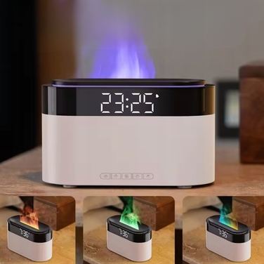 Зволожувач повітря-камін 2.0: Дифузор з LCD-годинником, таймером та пультом керування