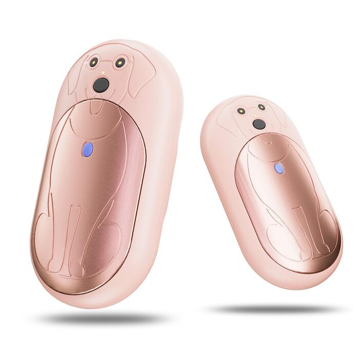 Електричні грілки для рук 6000mAh, 2 шт. – багаторазові, з USB-C, 3 режими нагріву, подарунок для жінок, чоловіків, дітей, катання на лижах, піших прогулянок (рожевий)