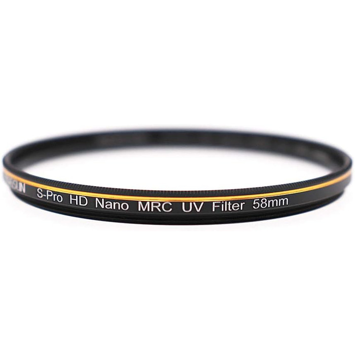 Фільтр UV JONGSUN 58mm S-Pro HD Nano MRC з багатошаровим покриттям B270 для захисту від ультрафіолету