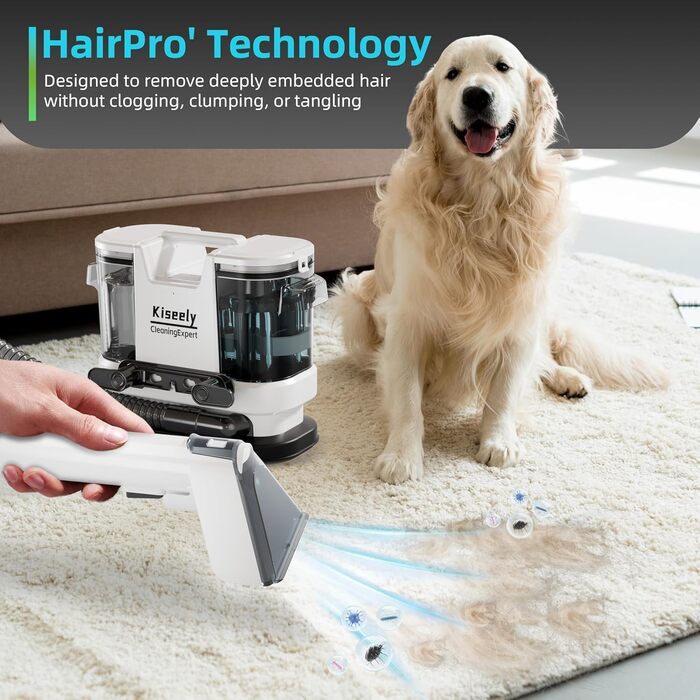 Портативний глибокий очищувач килимів та м'яких меблів, миюча пилосос, потужний очищувач з глибоким очищенням (GW1)