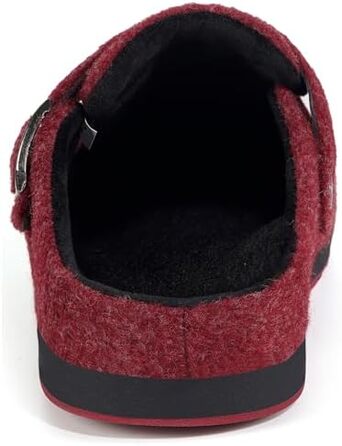 Тапочки халатні з фетру Gaatpot, зимові, теплі, для дому, чоловічі/жіночі, розмір 36-46 (43 EU), червоний A