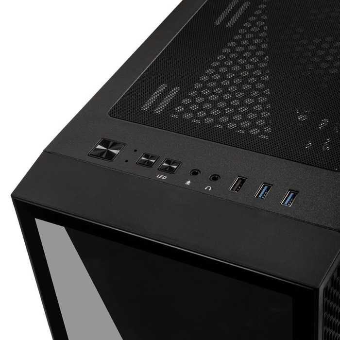 Корпус Kolink Void Rift ARGB Midi Tower, чорний