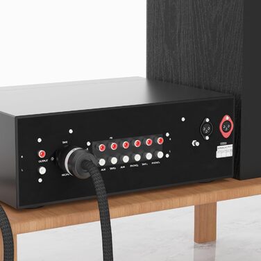 Hi-Fi мережевий кабель Monosaudio P903 OCC 2.5Sq, мідний екран, 1.5м, роз'єми EU Schuko та IEC C15 для підсилювача, DVD, сабвуфера