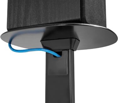 Підставки для колонок (2 шт.) - чорні, максимальне навантаження 10 кг, регульована висота 727-1171 мм