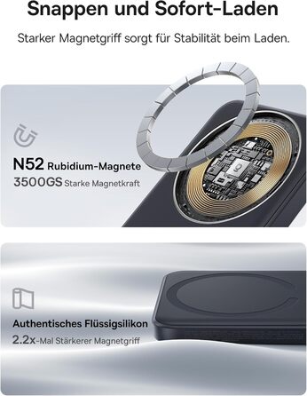 Power Bank Baseus Enerfill MagSafe 10000mAh 22.5W Чорний - Бездротова зарядка MagSafe для iPhone