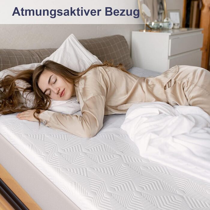 Топер для матраца BedStory 140x200 см, 7 см, двосторонній H2/H3, 7 зон, холодна піна, для бокспрінг-ліжка, дивана, кемпера