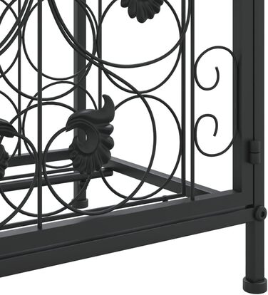 vidaXL Wine Rack 35 Bottles Metal Bottle Shelf Bottle Stand Wine Cabinet (45 x 36 x 120 cm)